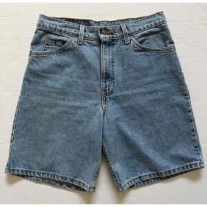 Levis 550 Orange Tab Jean denim Shorts Mens 30x11 Made in USA 90s Light Wash